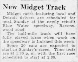 Marysville Race Track (Blue Water Speedway) - Sept 26 1948 Blue Water Speedway